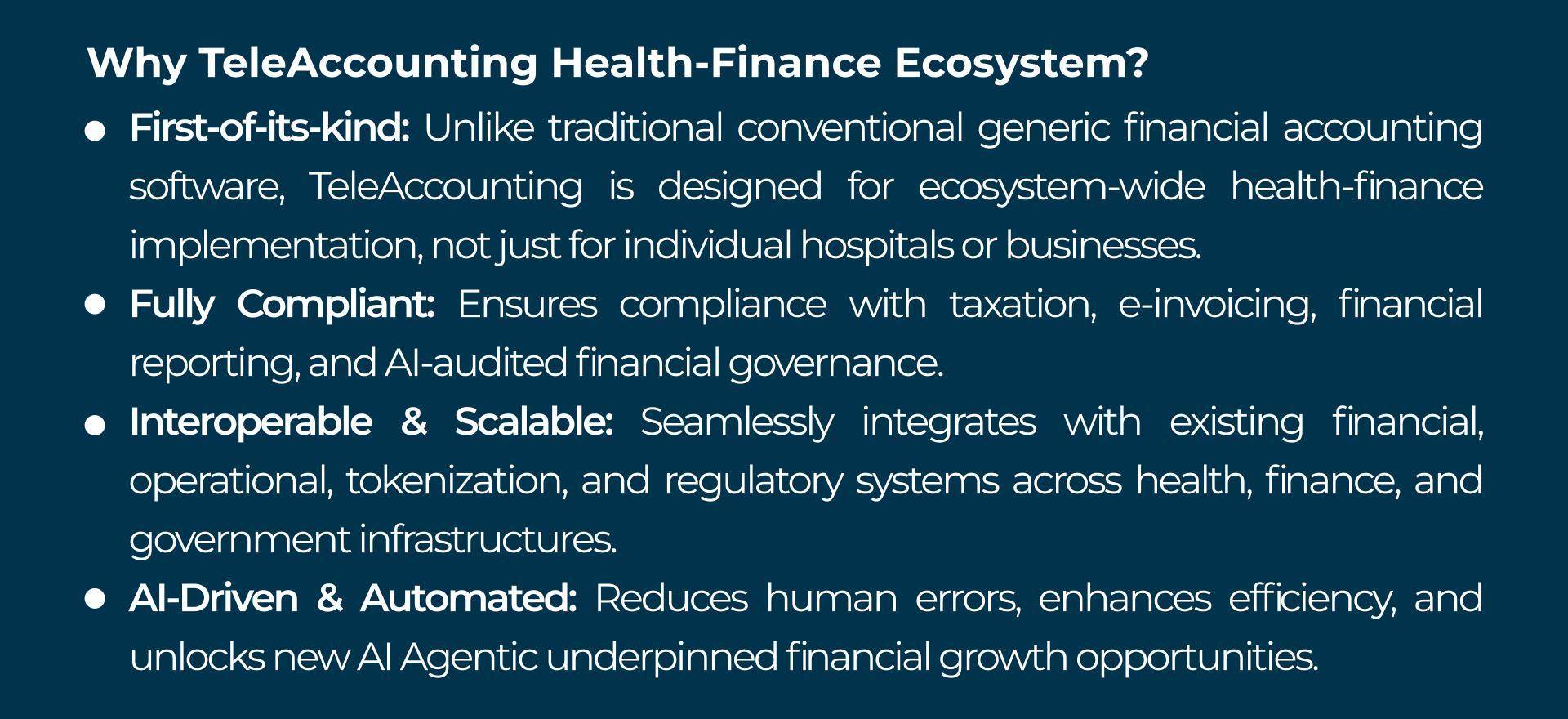 Unified Health-Business-Finance Ecosystem